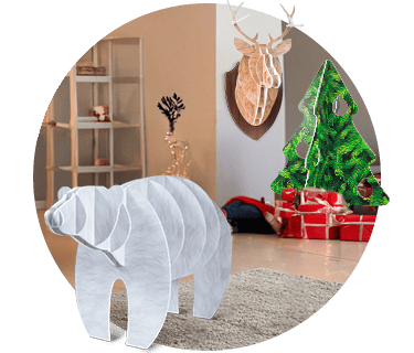 Woonkamer kerst