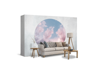 behangcirkel: eigen foto als ronde wanddecoratie