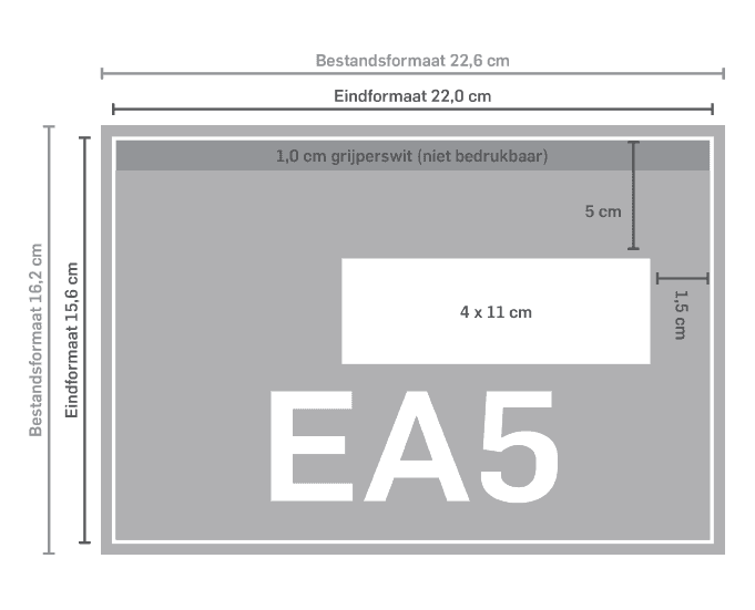 Afmetingen alle envelop - Drukland